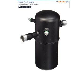 Accumulator AC A/C Receiver Drier Universal Automotive Four Seasons 83026
